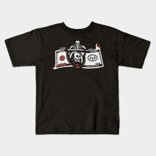 Money and Skull, Money and Money Kids T-Shirt